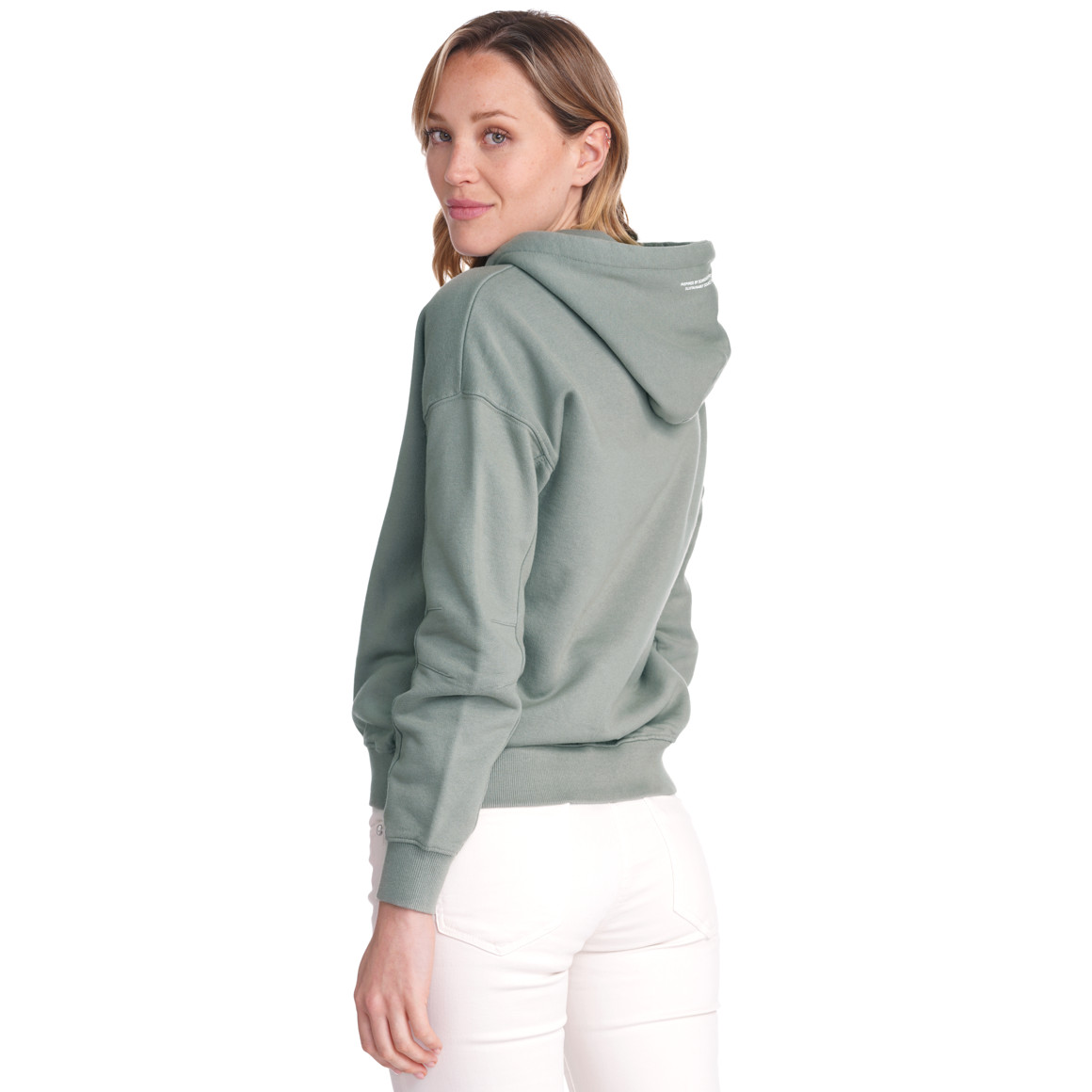 Damen Hoodie mit Print auf der Kapuze