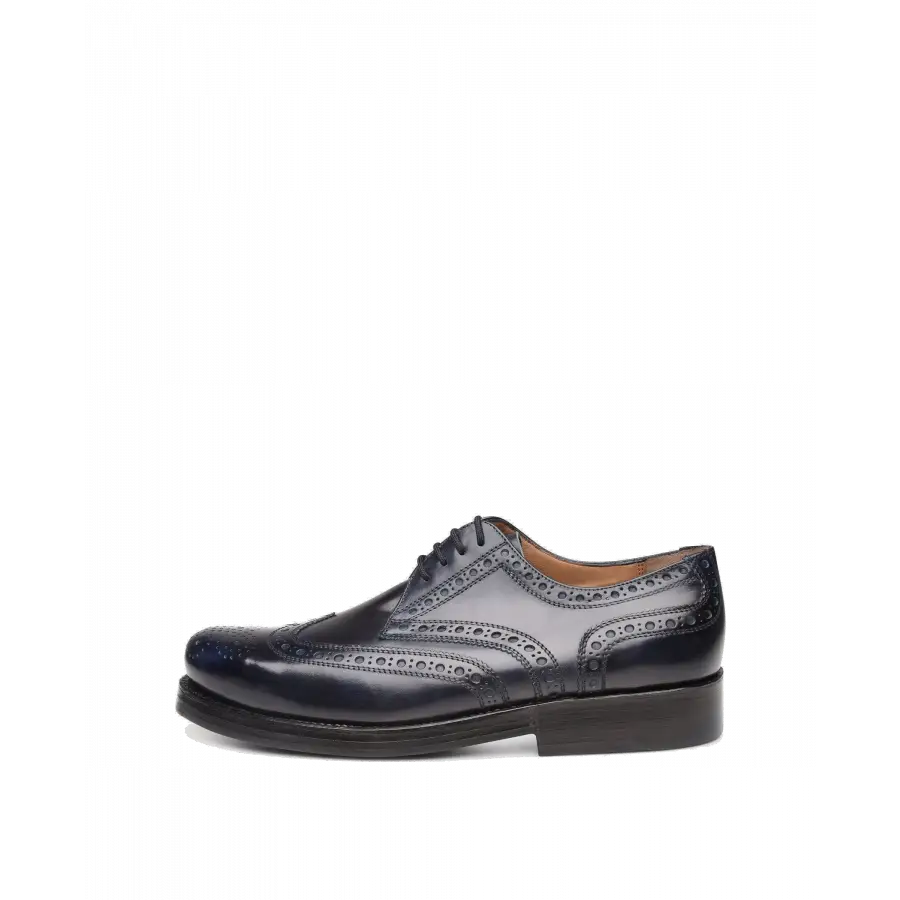 Heinrich Dinkelacker - Businessschuhe Derby RIO FULL-BROGUE TC Kalbsleder - blau