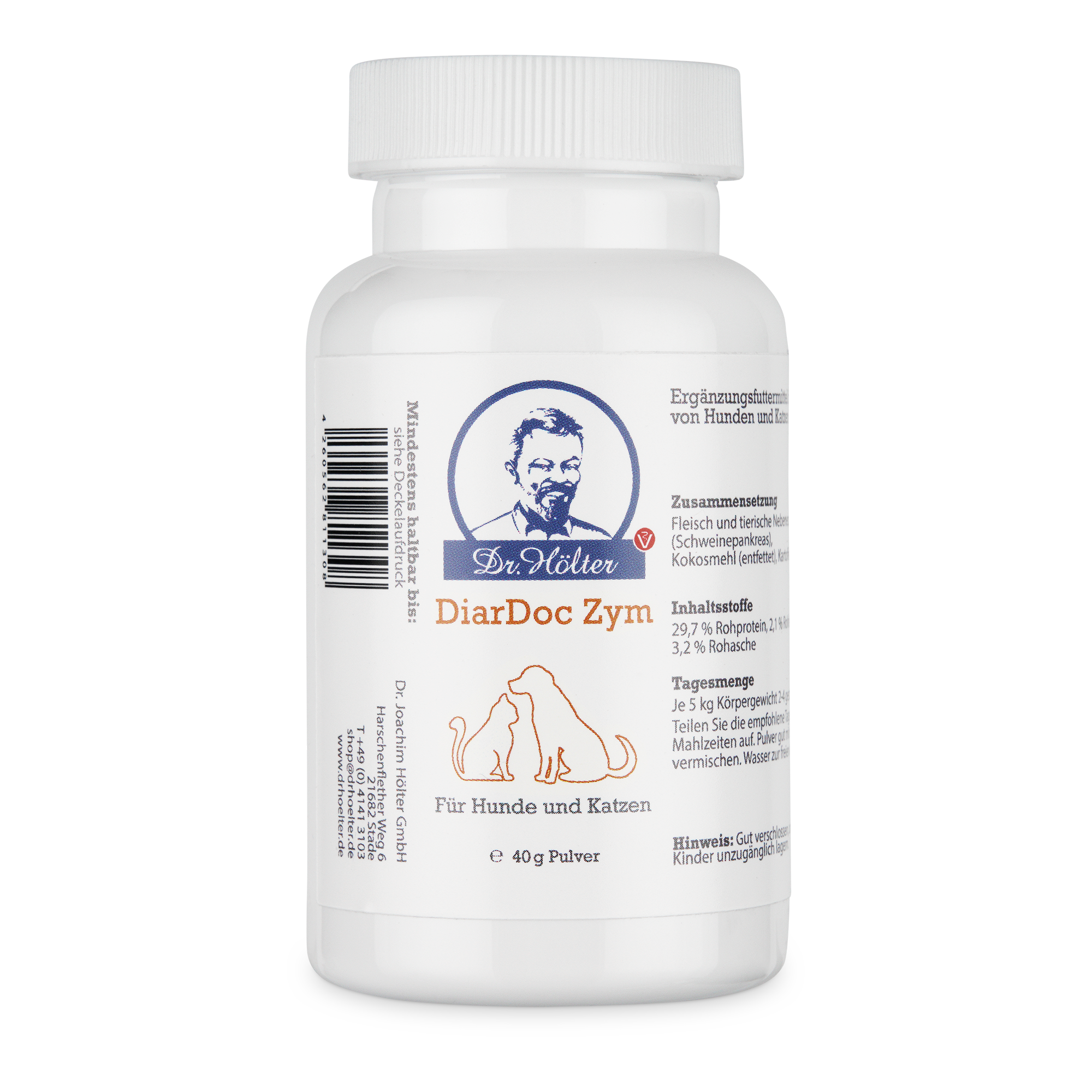 Dr. Hölter Ergänzungsfutter & Aufzucht Dr. Hölter DiarDoc Zym Verdauungsenzyme Pulver 40 g