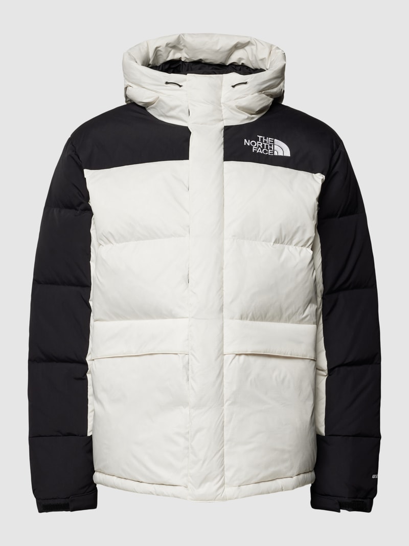 Daunenjacke mit verdecktem Reißverschluss in offwhite