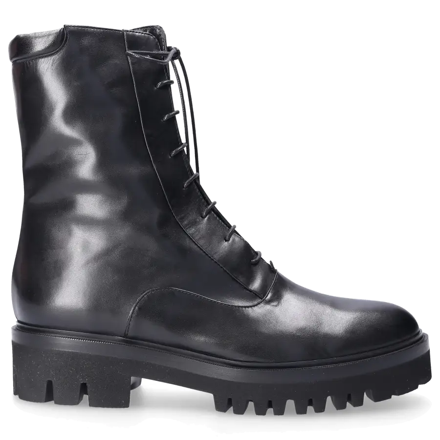 Truman's - Stiefeletten 8438 Kalbsleder Logo schwarz - schwarz