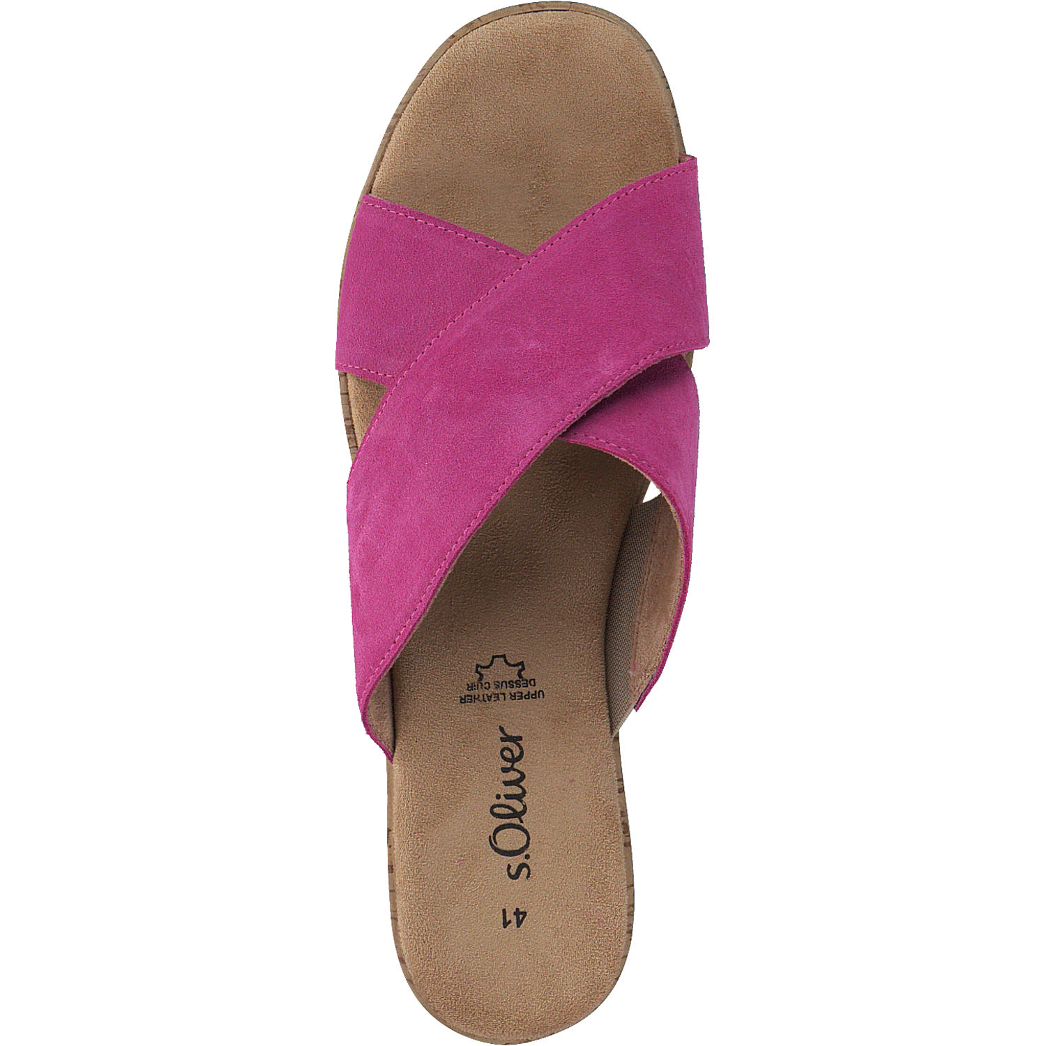 s. Oliver 27212, Plateau-Pantoletten, Damen, pink