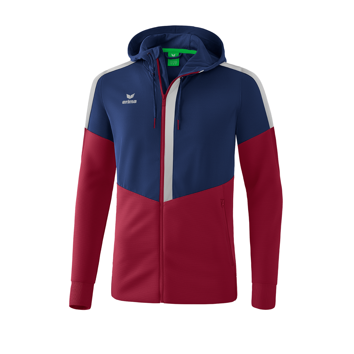 Erima Squad Kapuzen-Trainingsjacke Blau Rot