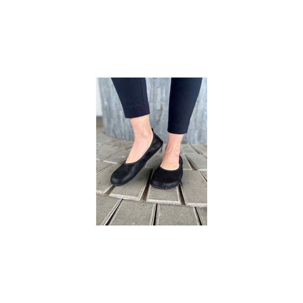 Peerko Petite Twinkle schwarze Barfußballerinas