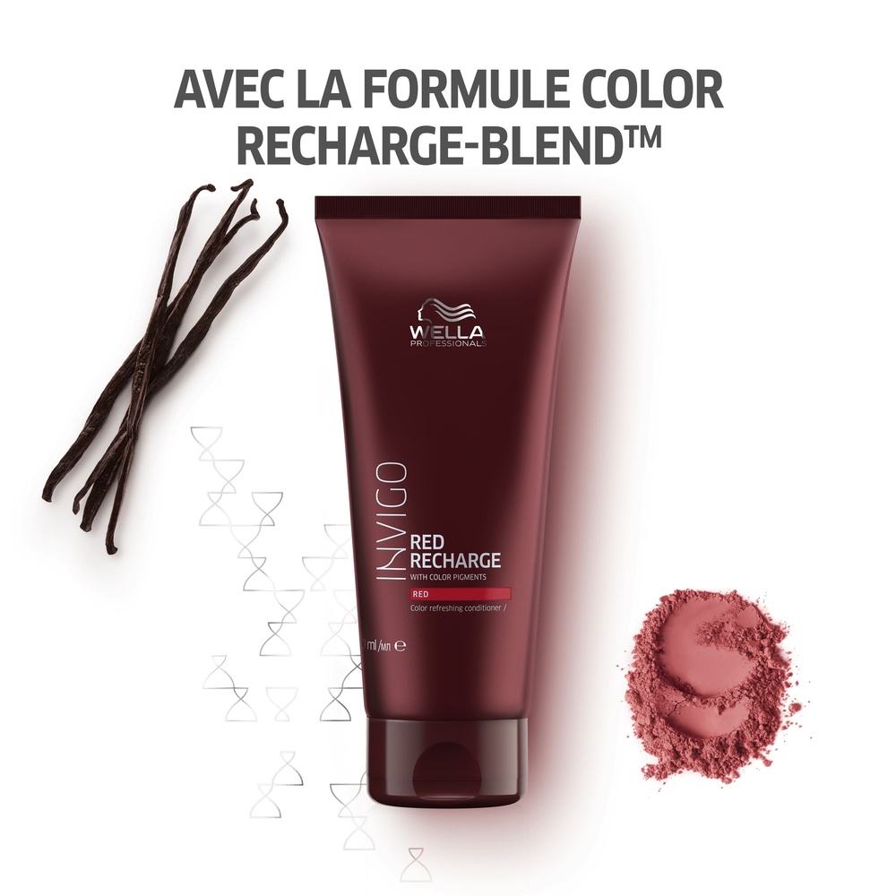 Wella Conditionneur COLOR RECHARGE, pour cheveux bruns/cuivrés, Red 200ml Conditionneur pour cheveux blonds naturels ou colorés