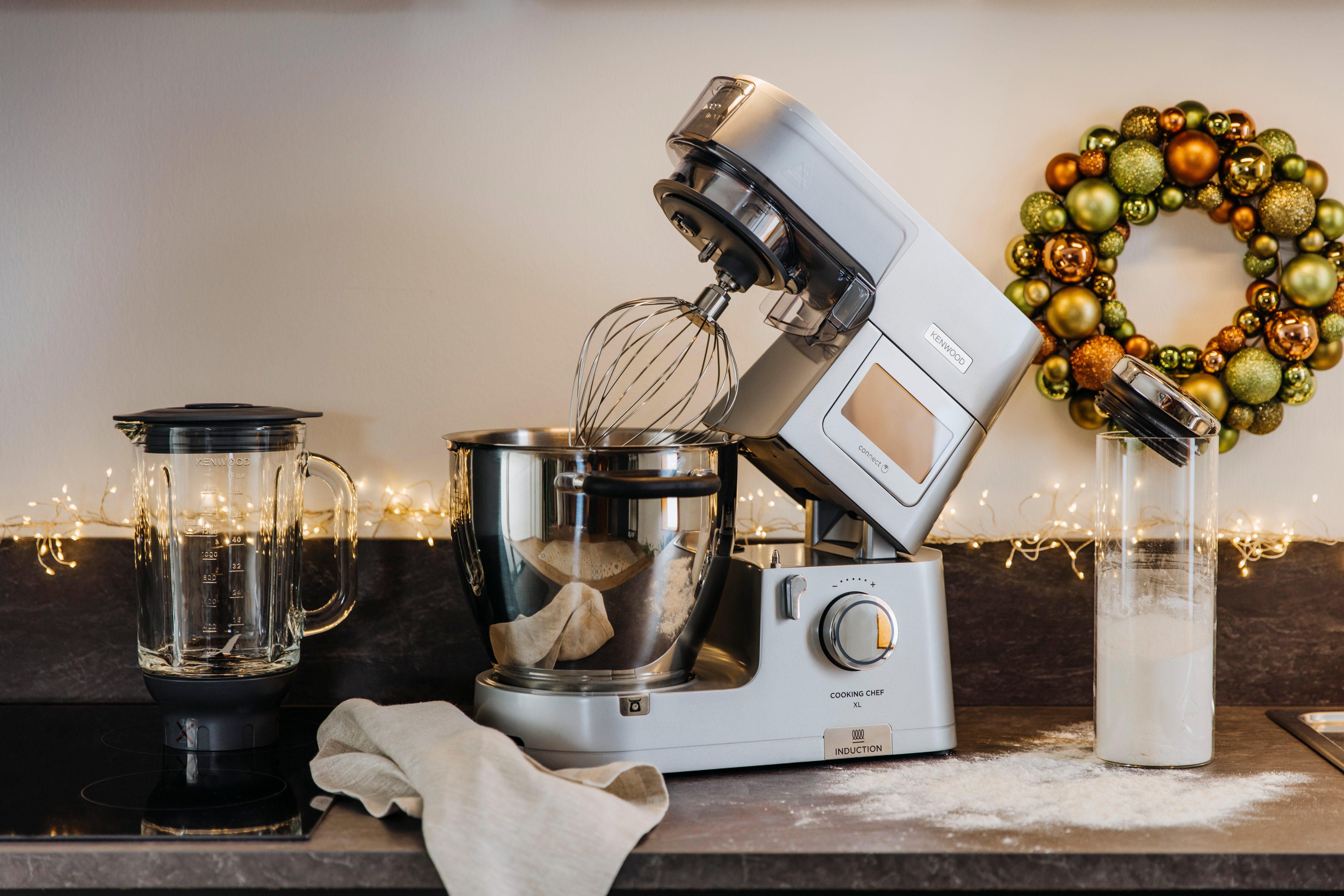 KENWOOD Küchenmaschine mit Kochfunktion Cooking Chef XL KCL95.424SI, 1500 W, 6,7 l Schüssel, mit integrierter Waage und umfangreichem Zubehör