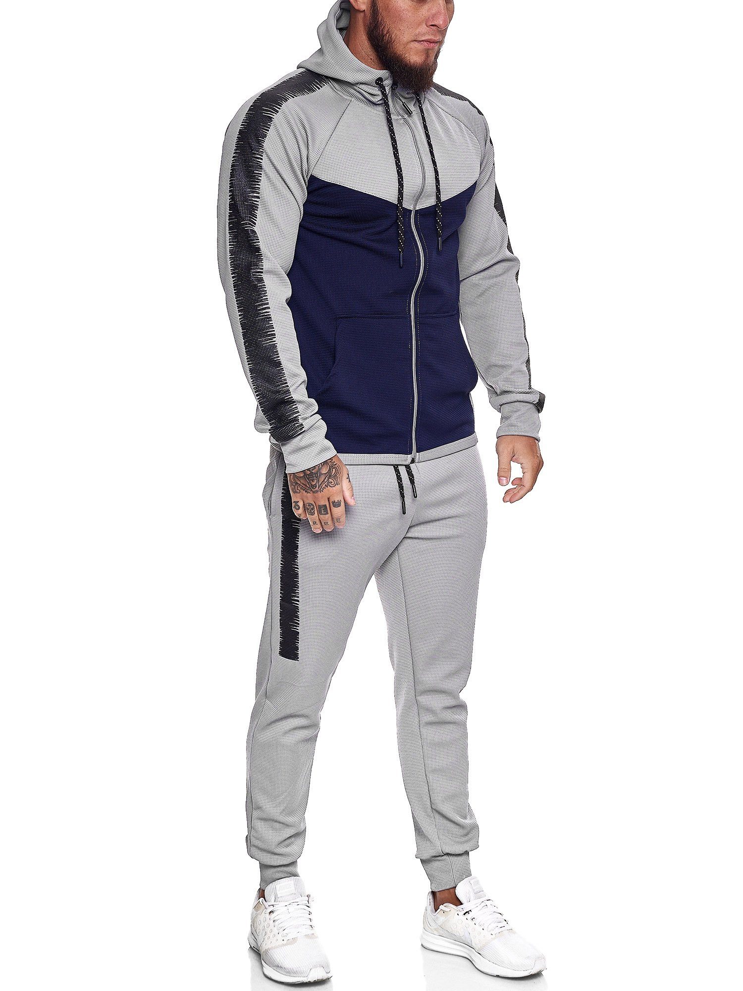 Code47 Jogginganzug Code47 Herren Jogginganzug Sportanzug Modell 1053 (Sportanzug Trainingsanzug Fitnessanzug, 2-tlg)