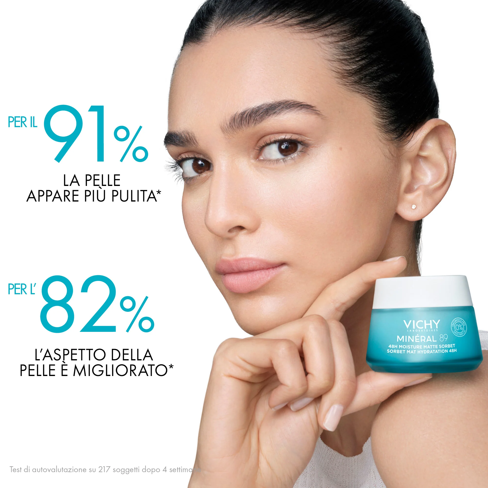 Mineral 89 Mineral 89 48H vlažilni sorbet gel - vlažilni gel za obraz, gel za obraz proti nepravilnostim