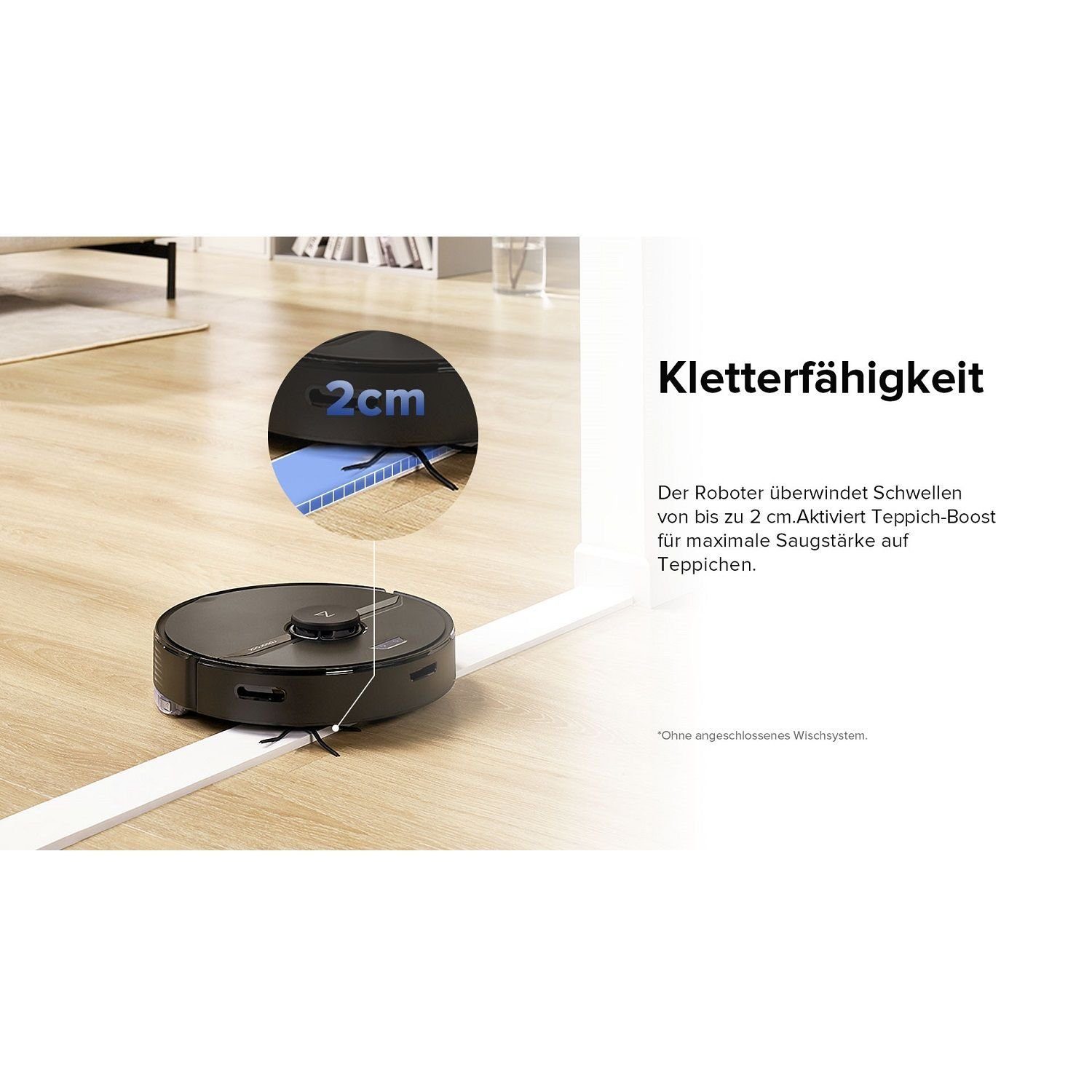 Roborock Akku-Hand-und Stielstaubsauger Q7 Vacuum Cleaner Saug- Wischroboter LiDAR Navigation 2700Pa, 58 W