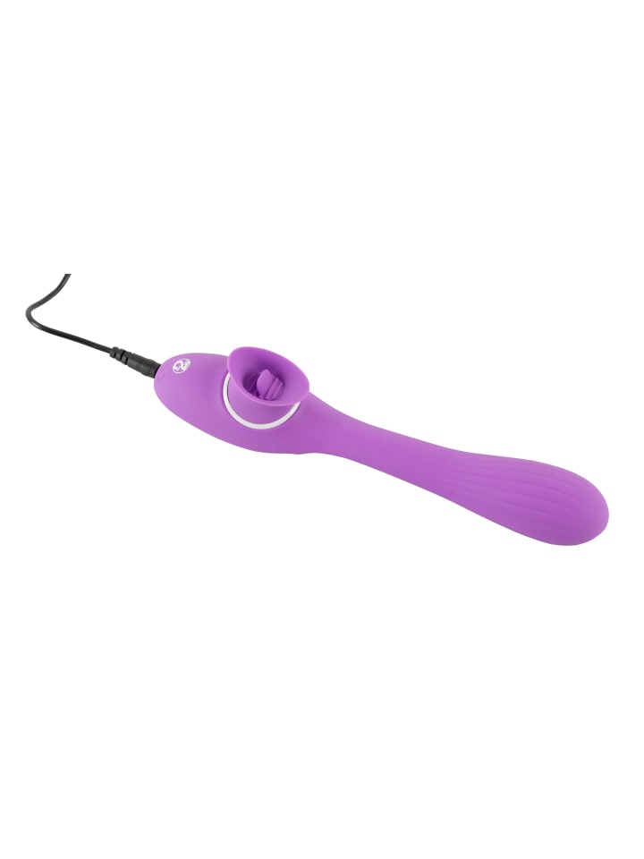 You2Toys Vibrator mit Klitorisreizer 2 Function Bendable Vibe in lila günstig kaufen 22 cm
