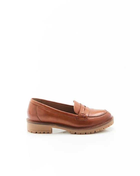 Mocassins crantés en cuir Amortyl