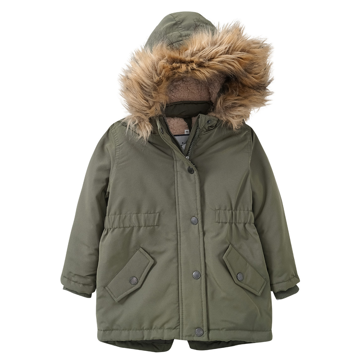 Mädchen Parka mit Fellimitat
