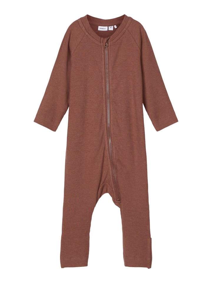 name it Mädchen Strampler mit Zipper ohne Fuß in Rot günstig kaufen