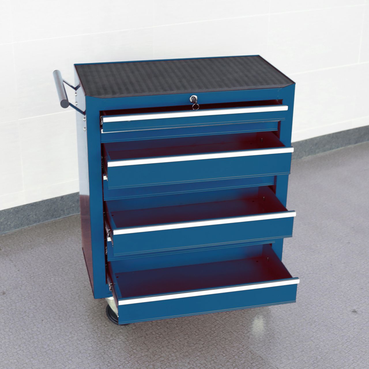 Tech Craft Tech Craft Werkstattwagen, blau, 7 Schubladen, ca. 62 x 33 x 78 cm