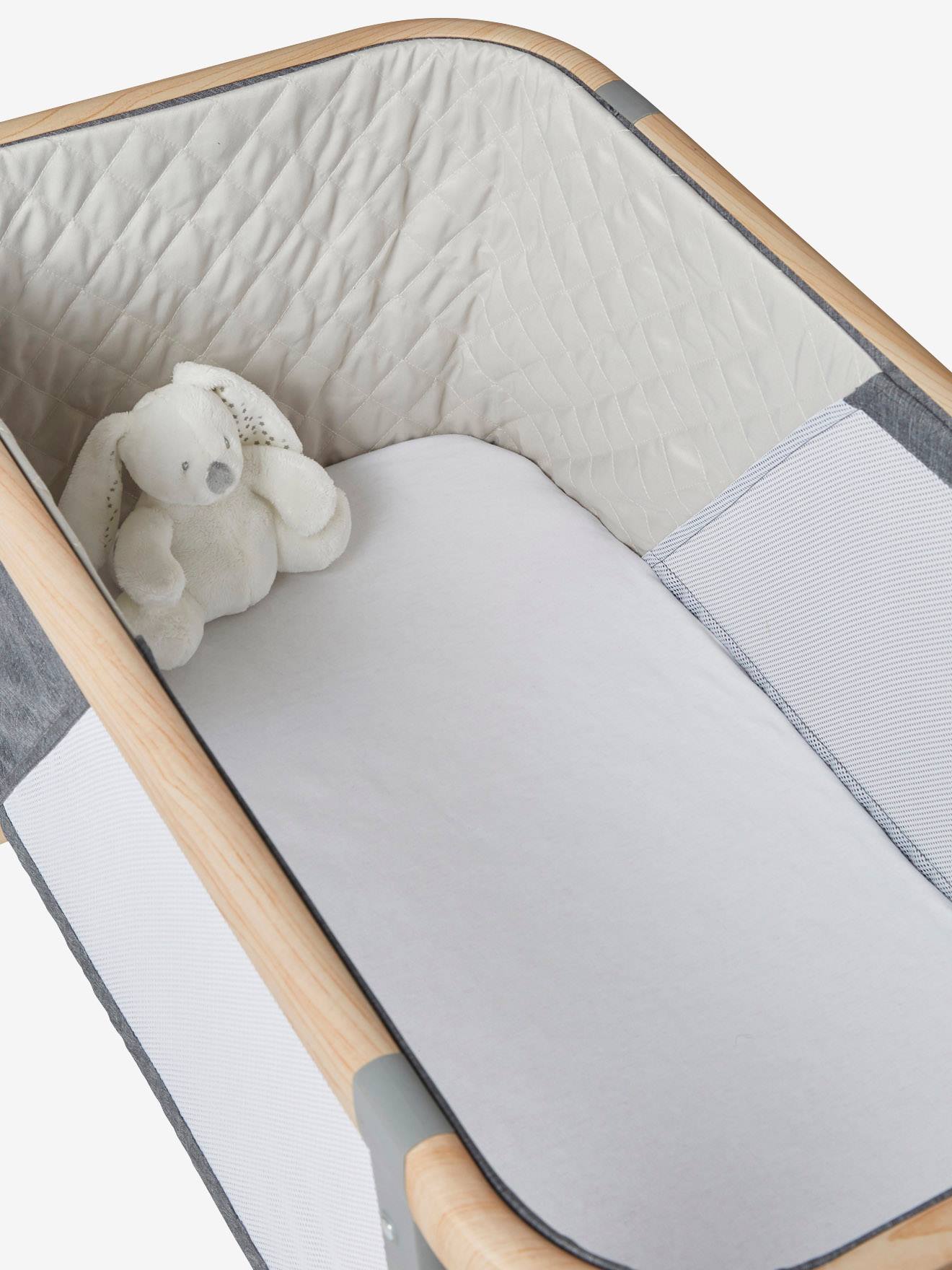 Vertbaudet Bio-Kollektion: 2er-Pack Bezüge für Babywiege - weiß