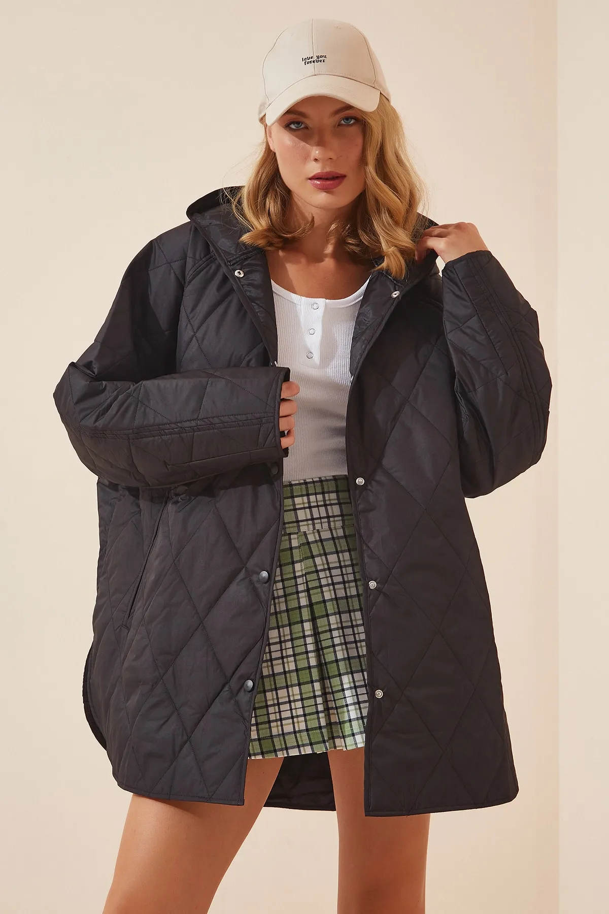 Happiness İstanbul  Winterjacke - Schwarz - Puffer
