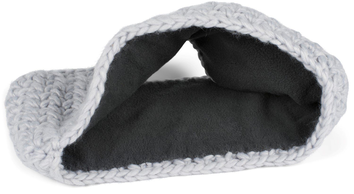 styleBREAKER Stirnband (1-St) Breites Grob Gehäkeltes Stirnband Einfarbig