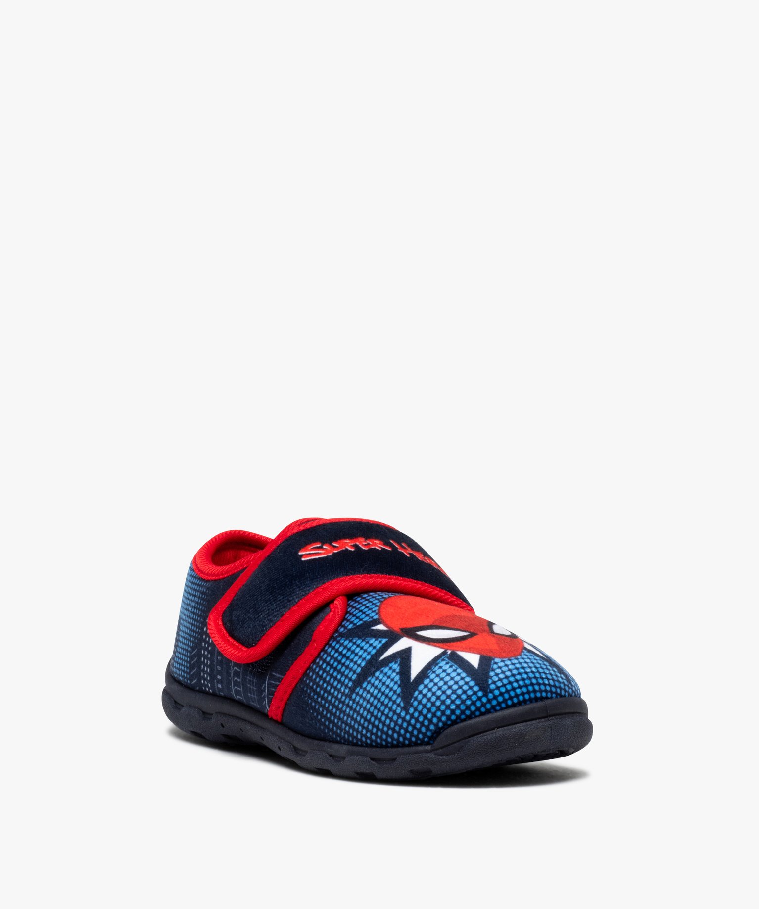 Chaussons Garçon super héros à scratch - Marvel bleu | GEMO