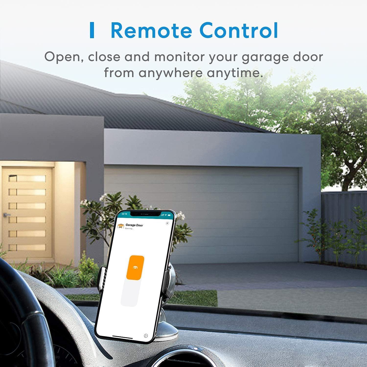 Meross Meross Smart WiFi Garage Door Opener (3 doors) - Garagentor Öffner Smart-Home-Steuerelement