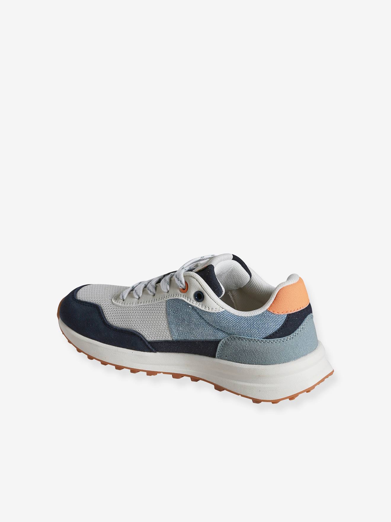 Vertbaudet Kinder Sneakers mit Schnürung - marine