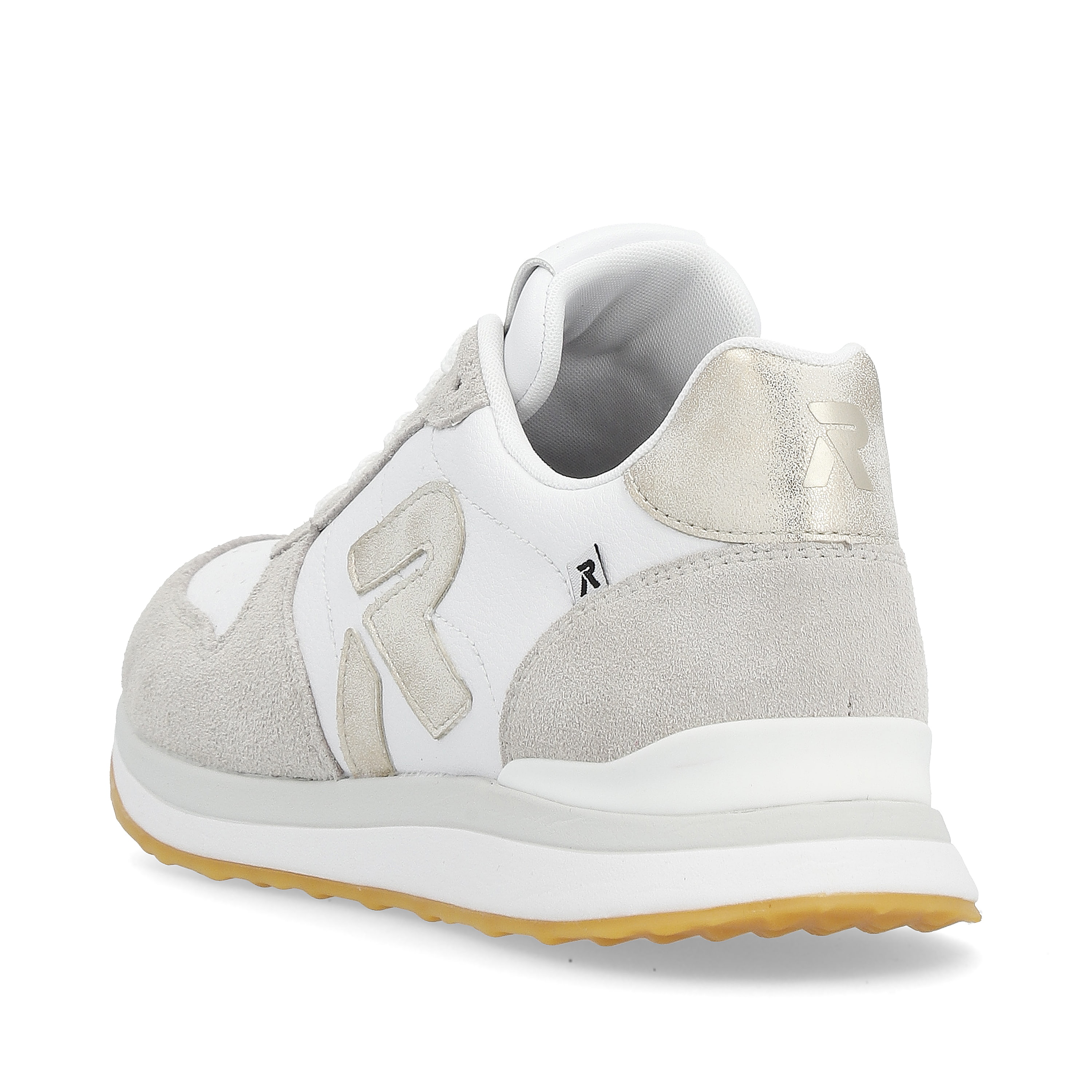 Rieker Damen Sneaker Low pearl-white clay-beige