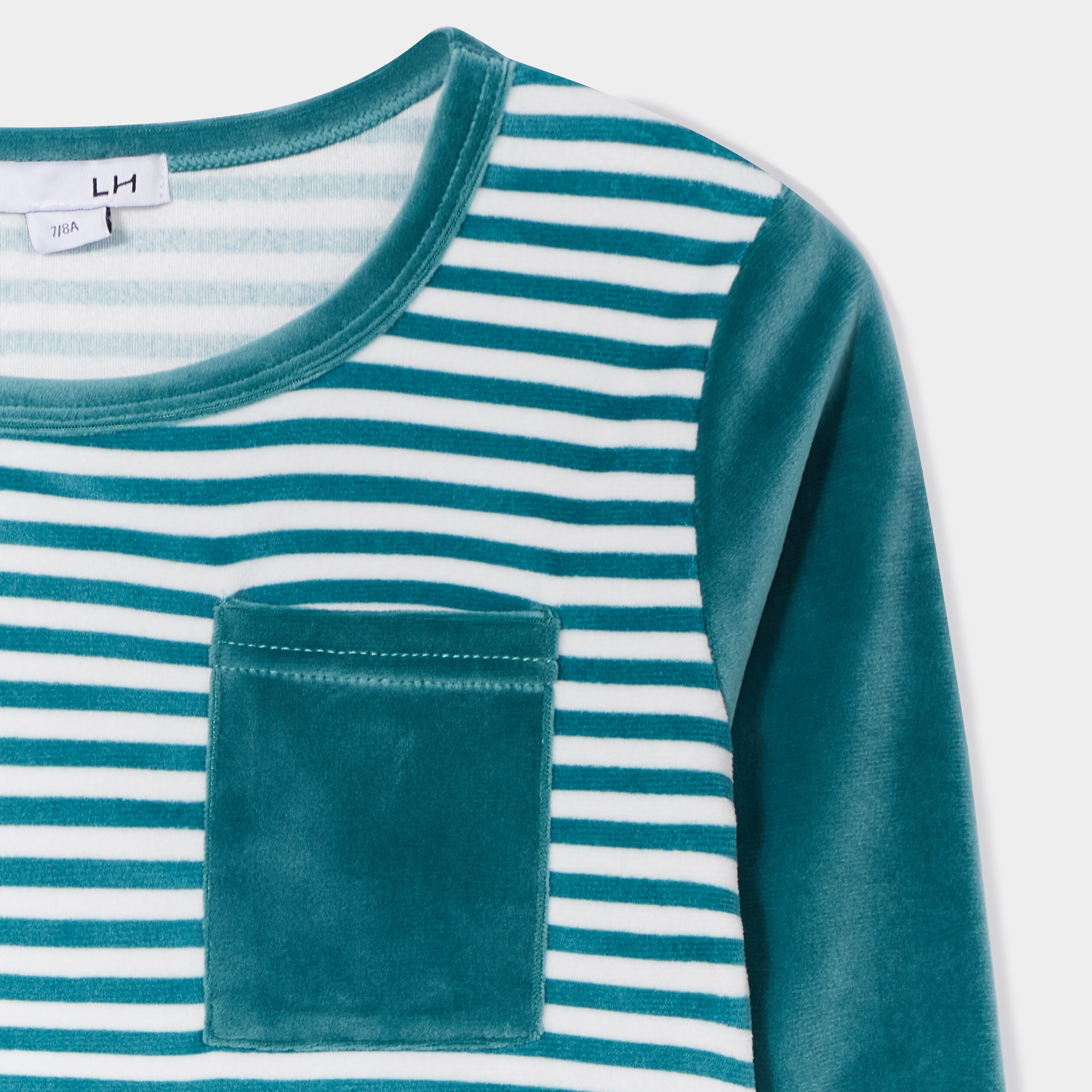 Ensemble pyjama pantalon velours vert émeraude garçon | La Halle
