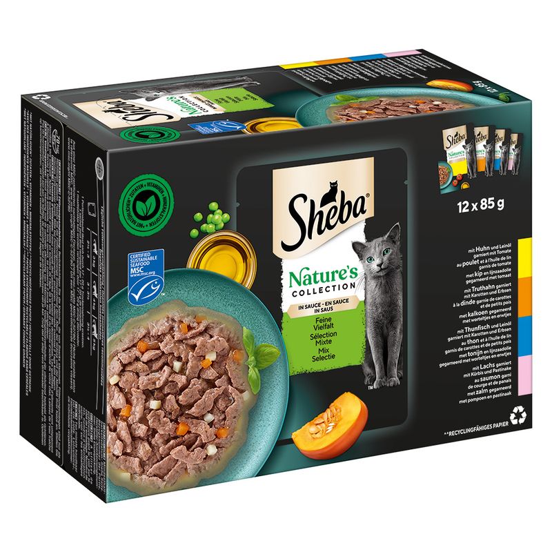 Sparpaket Sheba Nature's Collection in Sauce 144 x 85 g | bitiba