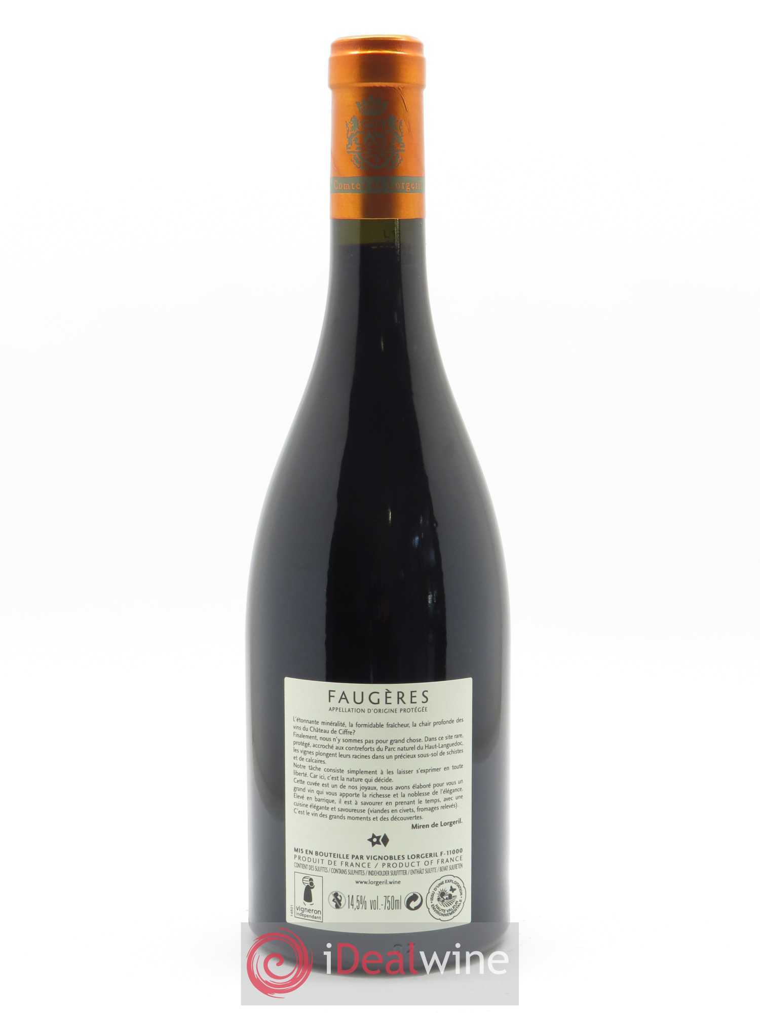 Faugères Château de Ciffre Maison Lorgeril  2017 - Lot de 1 Bouteille