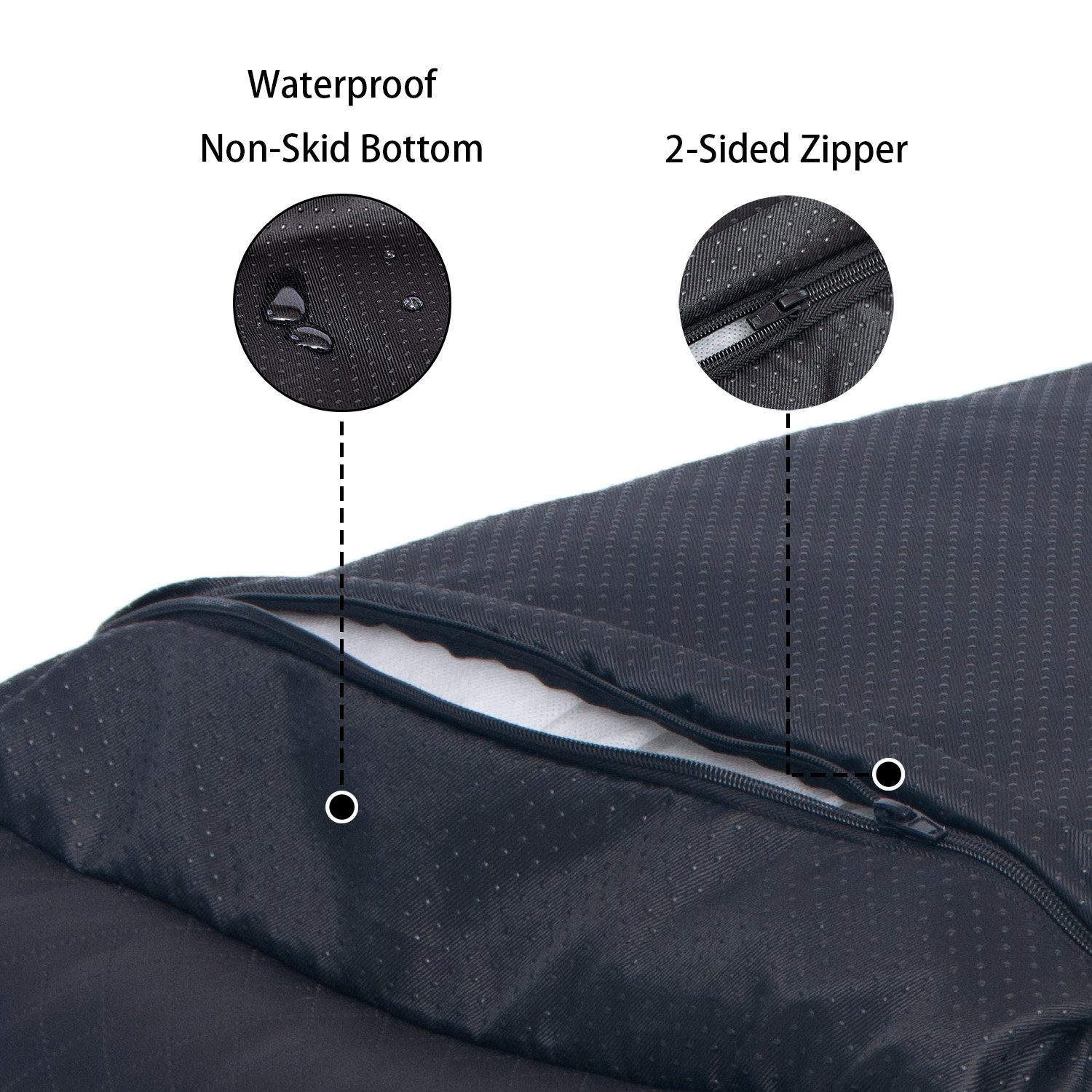 Warenhammer Hundematte Premium Hundebett, Hundekissen, Hundesofa, Air Lether Stoff, Air Leather Stoff, Hundebett waschbar - abnehmbar