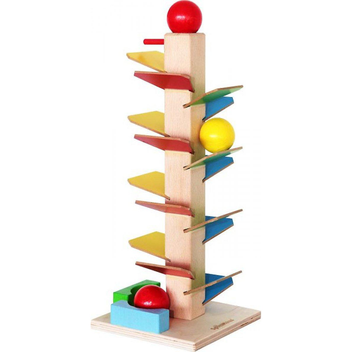 SpielMaus Holz Murmelklangbaum Höhe 40cm
