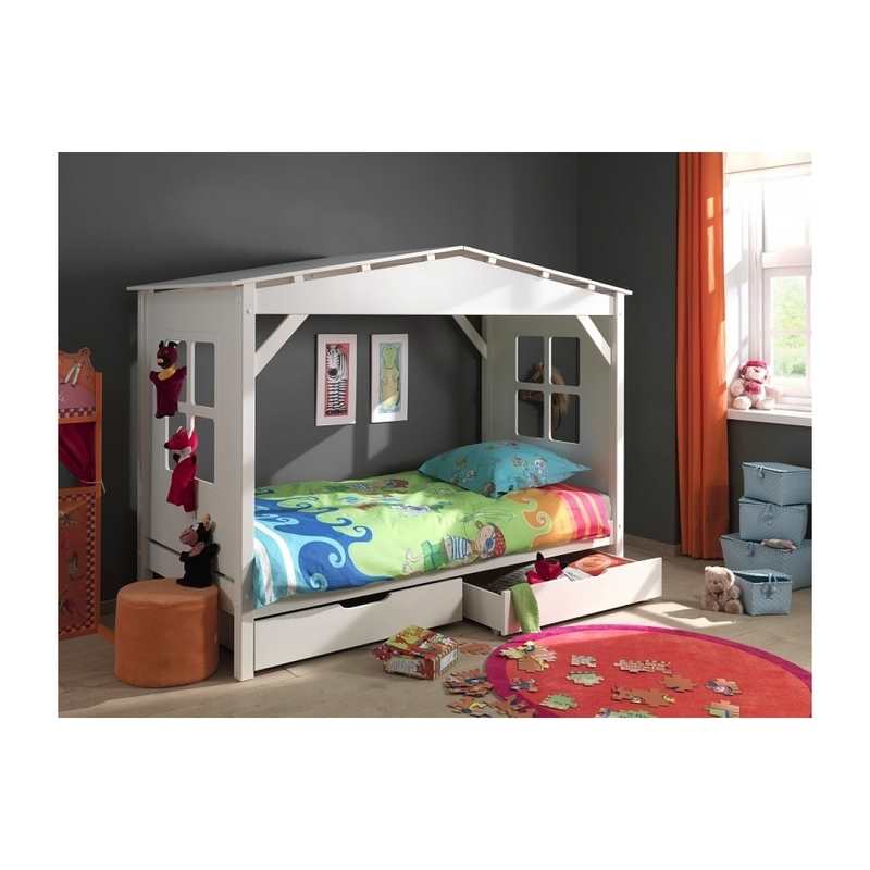 2 tiroirs de rangement pour lit Pino Vipack