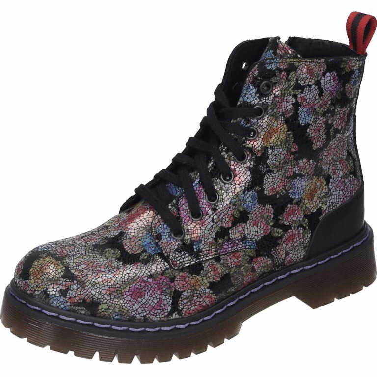 MANITU Schnür-Stiefeletten schwarz