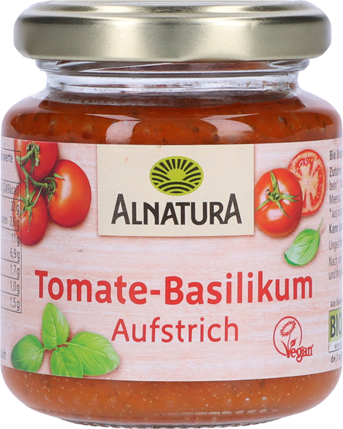 Alnatura Bio Aufstrich Tomate mit Basilikum