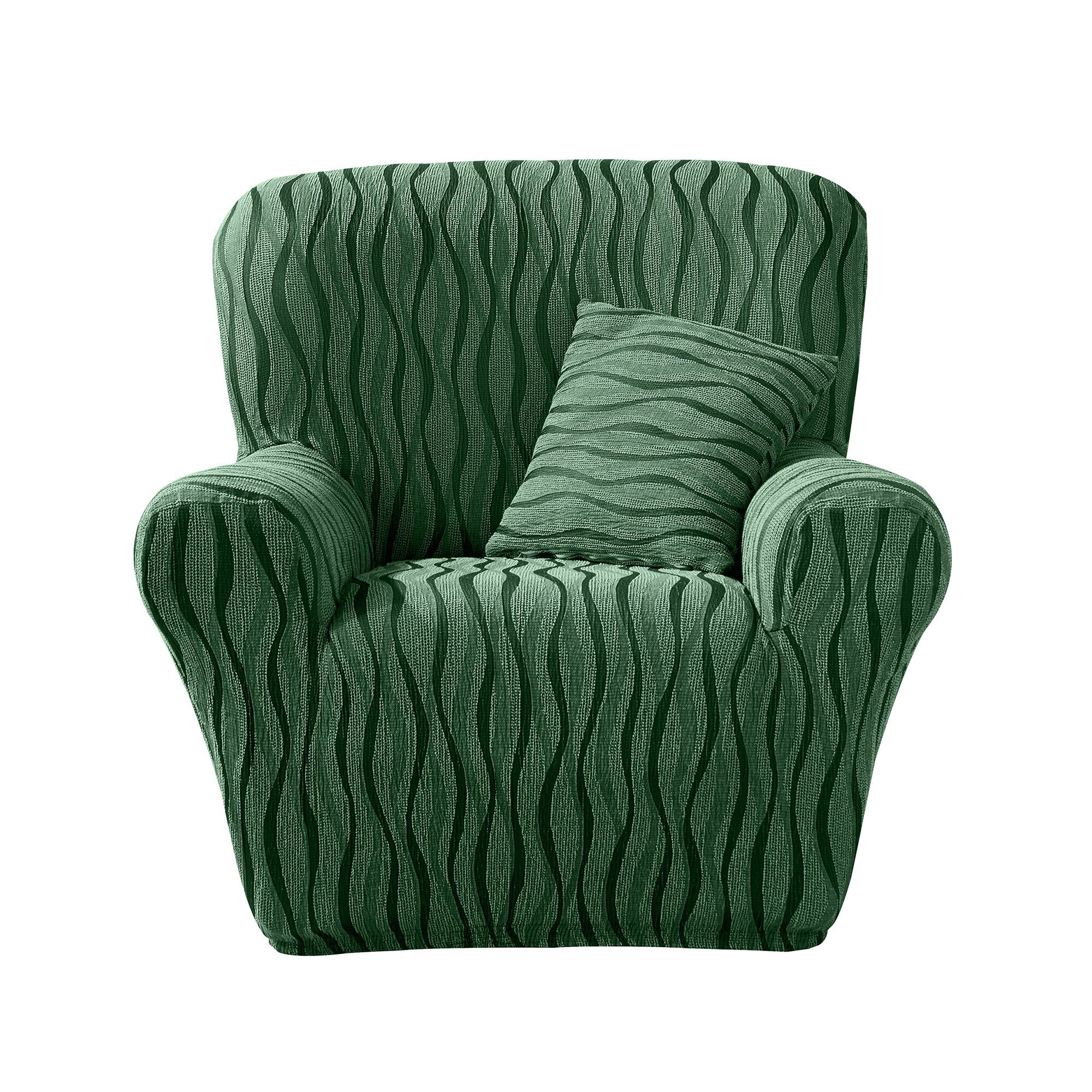 Housse de salon jacquard extensible imprimé 