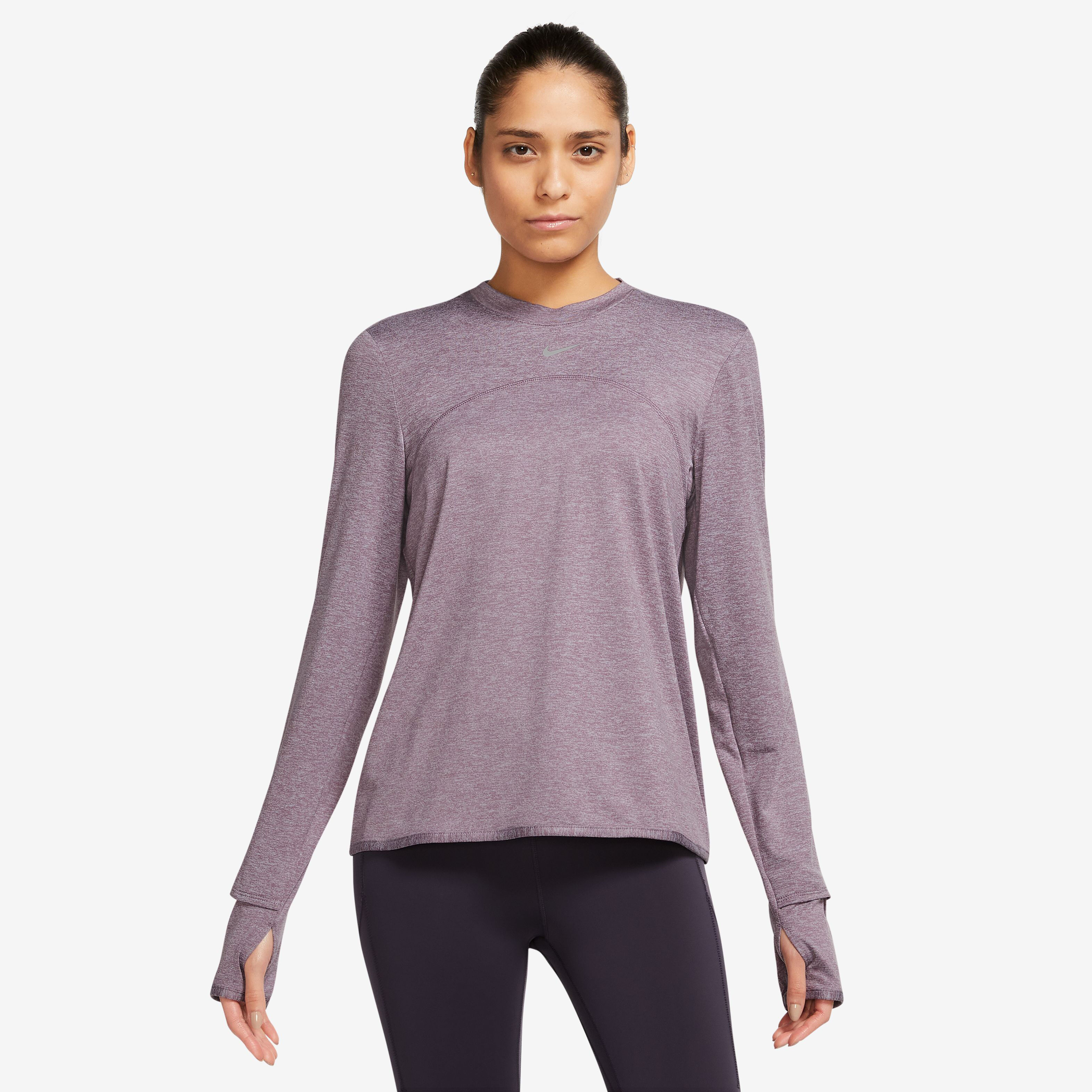 Dri-Fit Swift Element UV Crew-Neck Lauftop Damen - Flieder