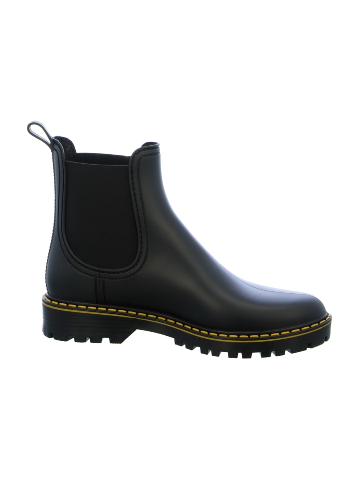 Verbenas Gummistiefeletten in Schwarz günstig kaufen