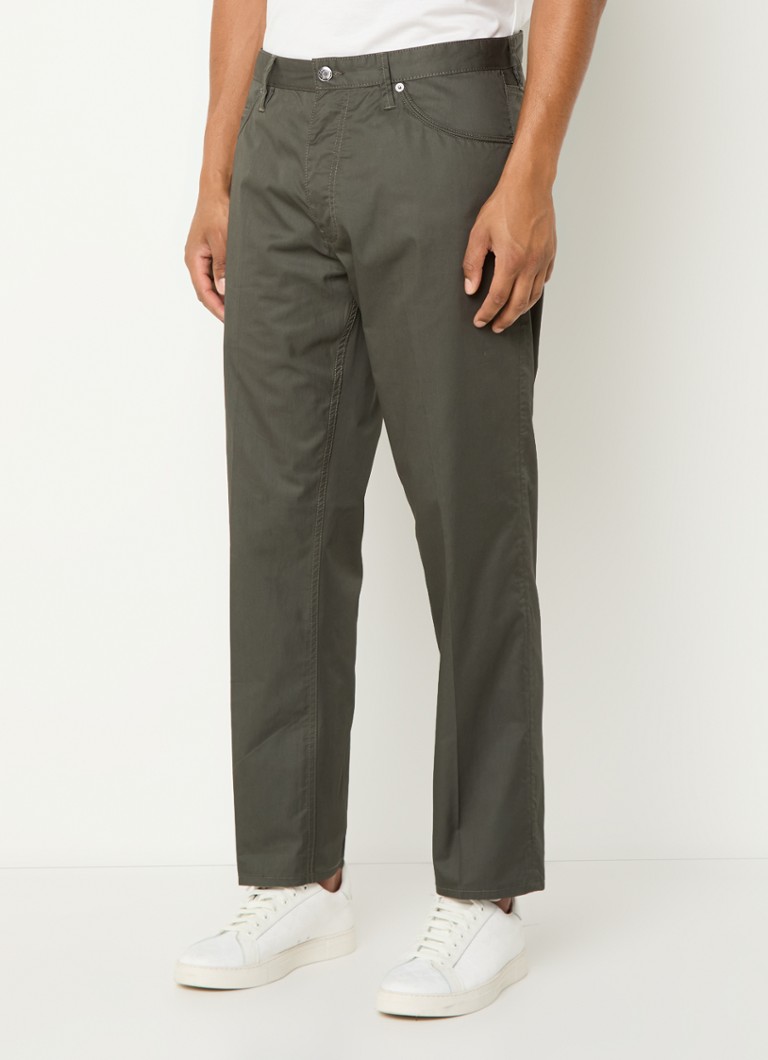 Pantaloni Emporio Armani cu croi larg și buzunare laterale