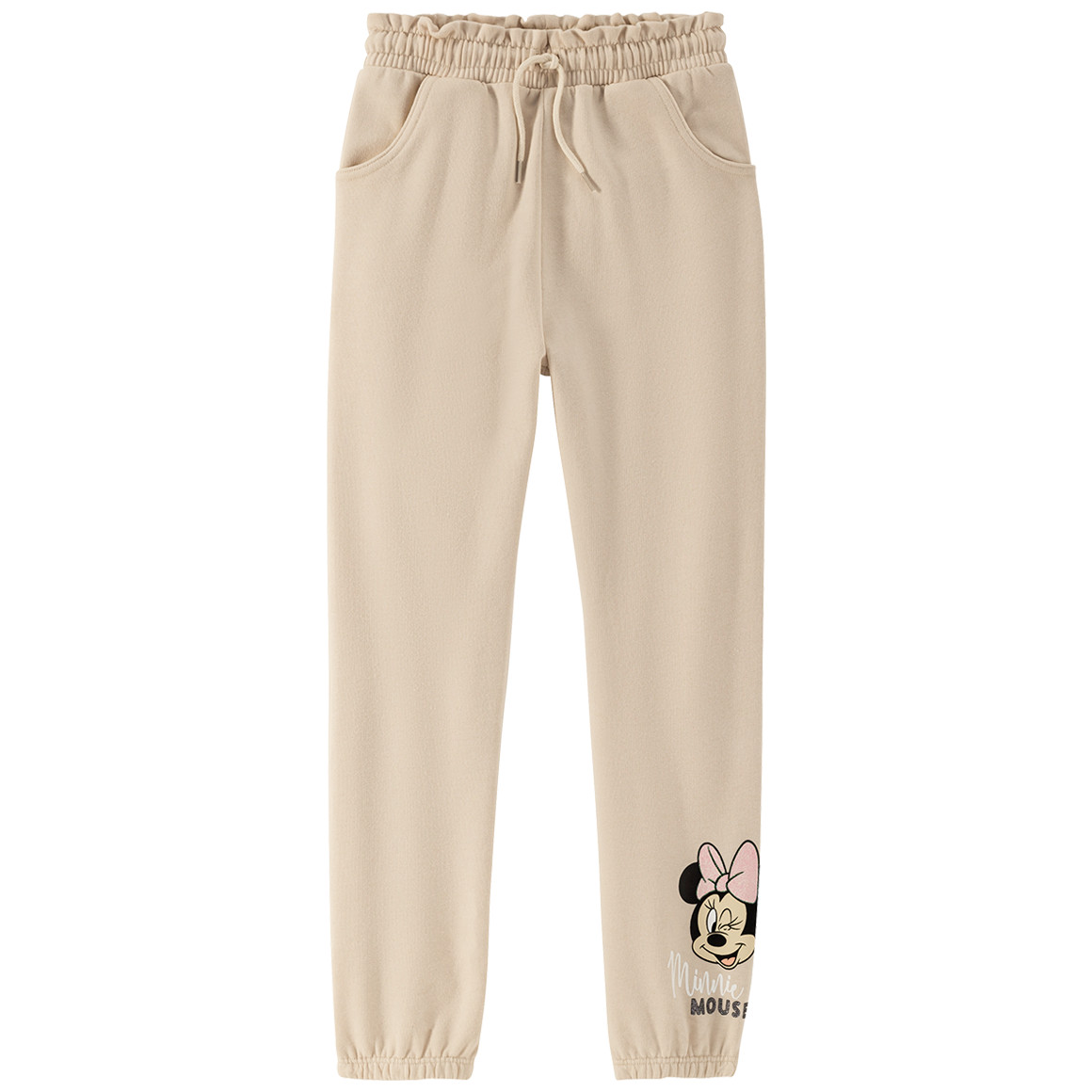 Minnie Maus Jogginghose mit Paperbag-Bund