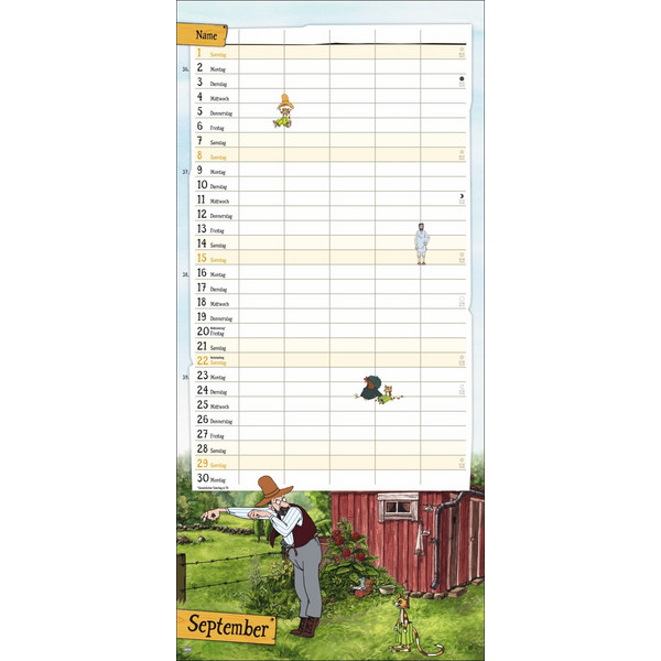 PETTERSSON UND FINDUS FAMILIENPLANER 2024 - Kalender