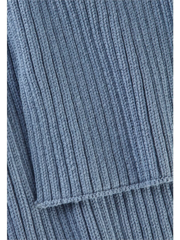 Camel Active Schal aus einem Baumwoll-Kaschmir-Mix in Blau günstig kaufen onesize