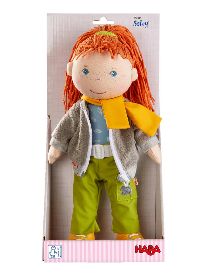 Haba Stoffpuppe Puppe Soley in mehrfarbig günstig kaufen 33 cm