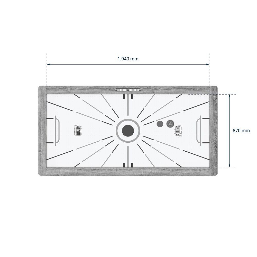 Sportime Air-Hockeytisch 7ft Airhockey-Tisch Alpine, 7ft (213x106 cm) Profi-Spielfeldgröße