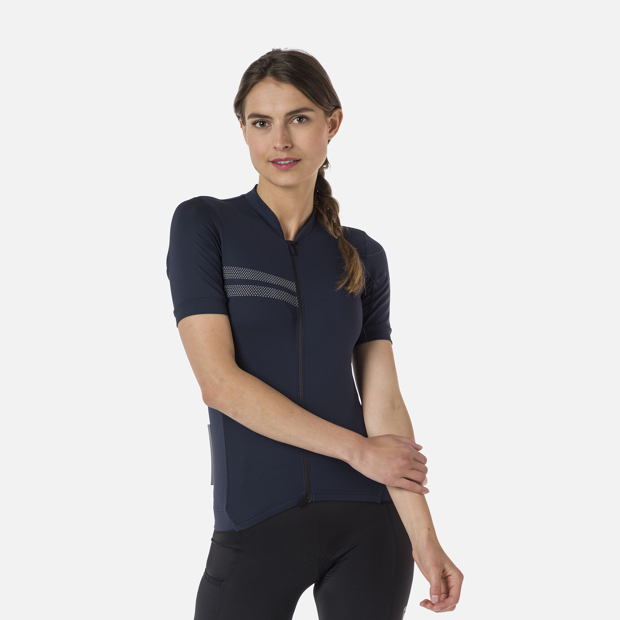 Maillot de vélo de route à manches courtes pour femme