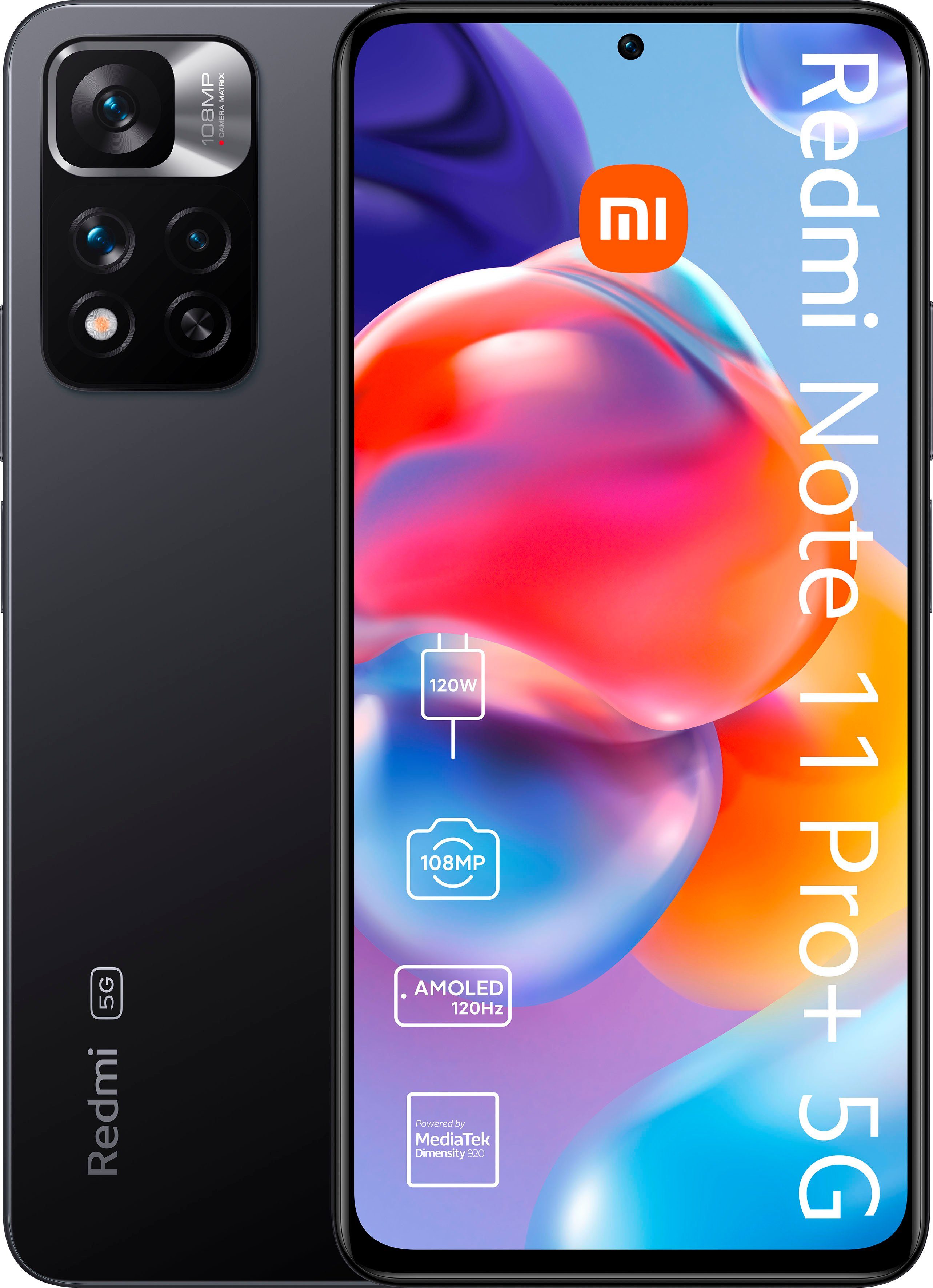 Xiaomi Redmi Note 11 Pro+ 5G Smartphone (16,94 cm/6,67 Zoll, 256 GB Speicherplatz, 108 MP Kamera)
