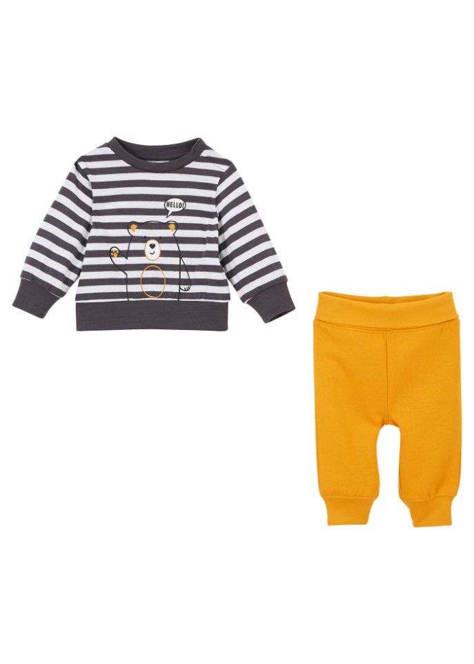 Baby Shirt und Sweathose (2-tlg.Set) Bio-Baumwolle