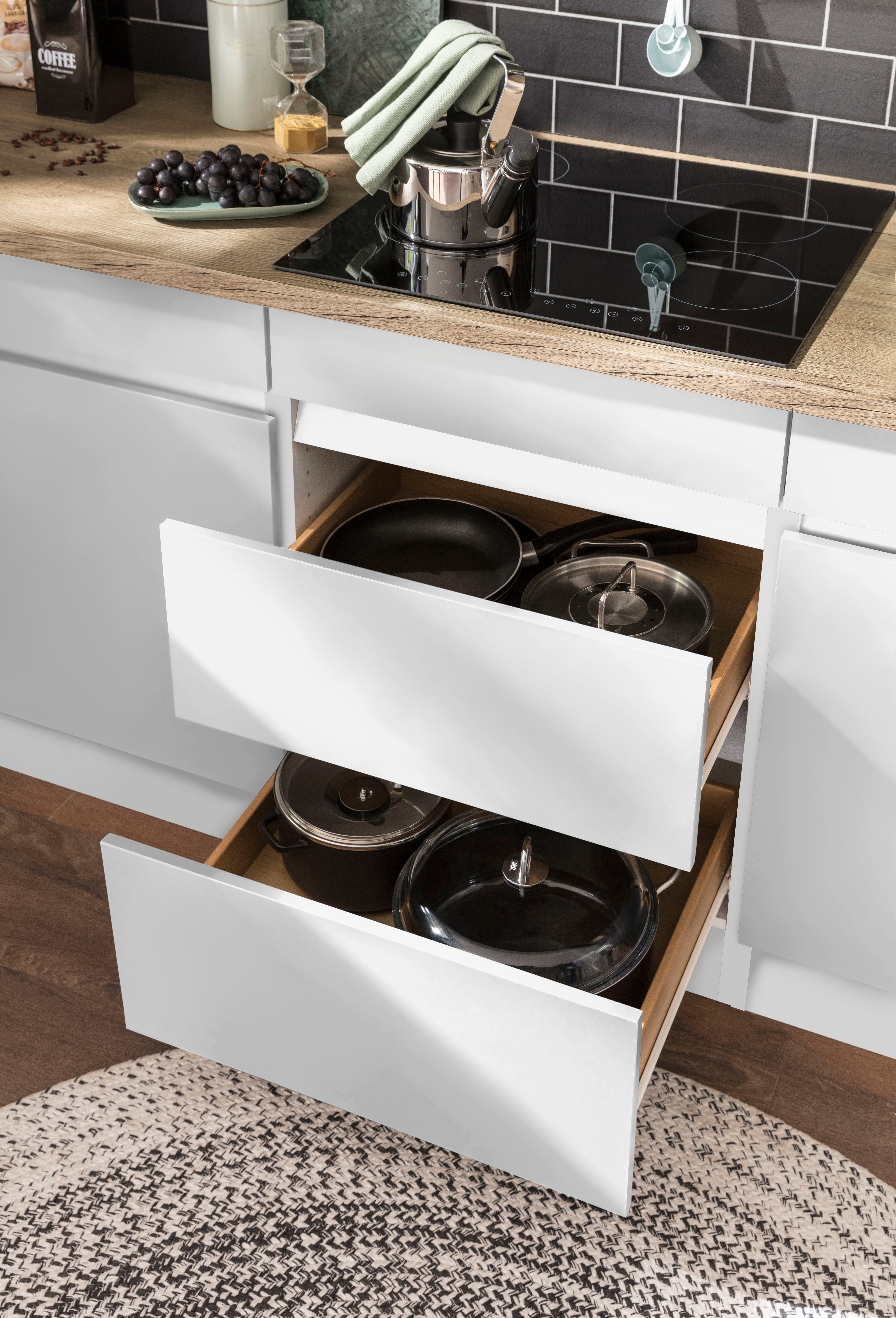 OPTIFIT Winkelküche Roth, mit E-Geräten, Stellbreite 300 x 175 cm