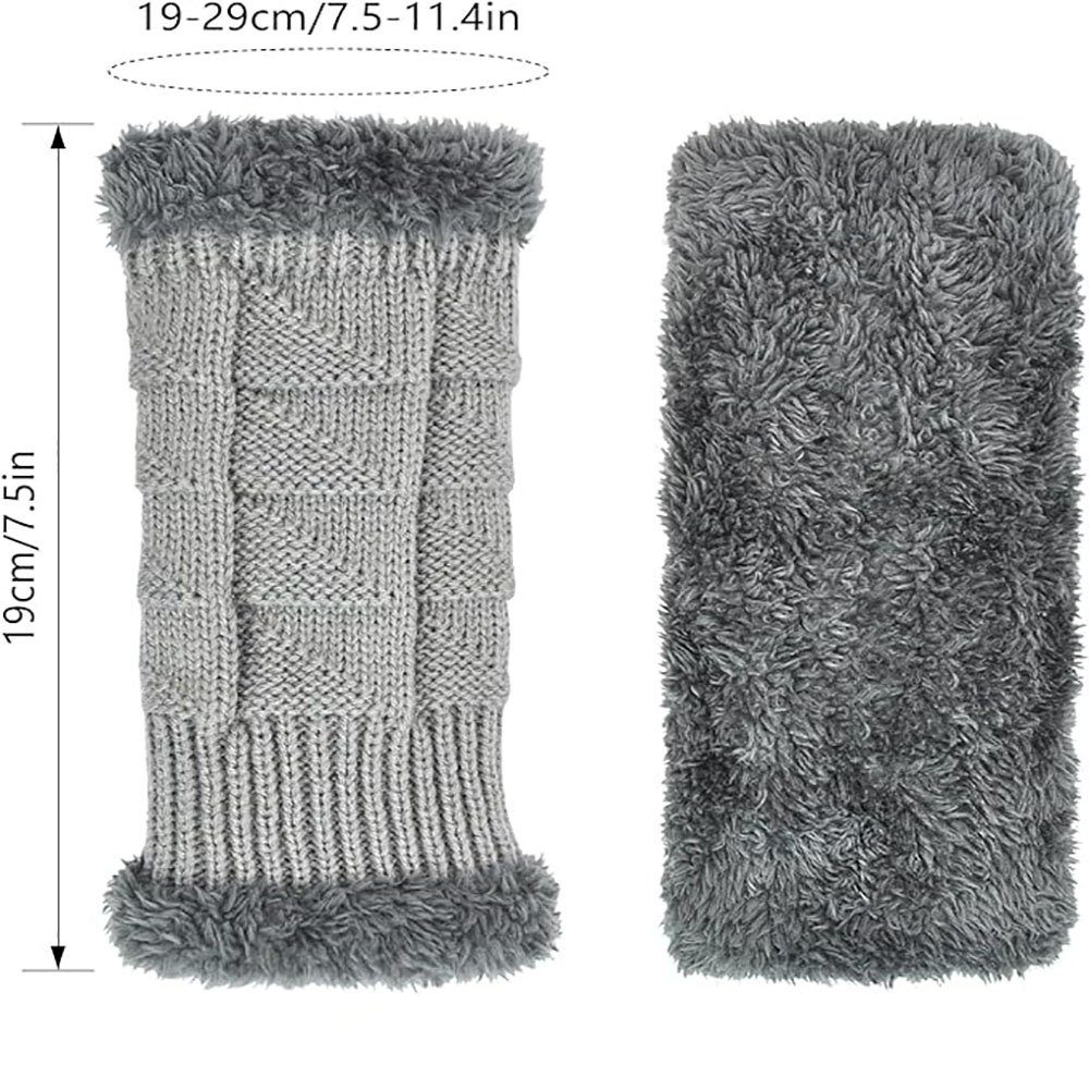 Sarfly Armstulpen 3 Parr Fingerlose Handschuhe DamenWinter (3-St)