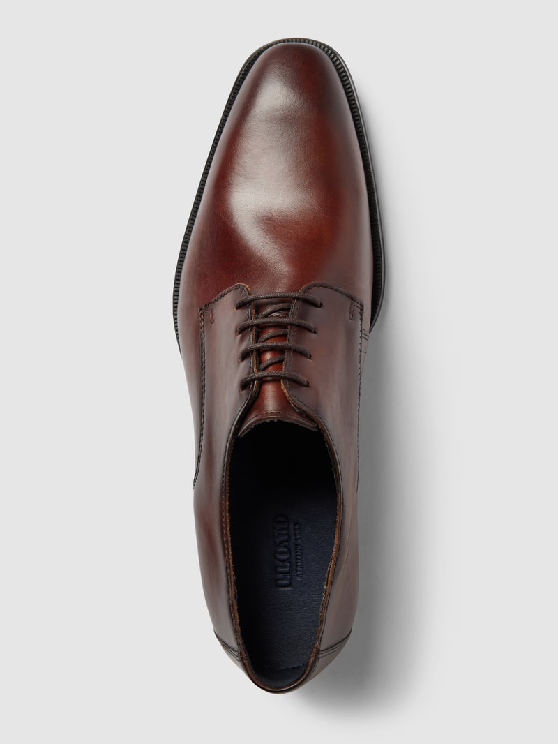 Halbschuhe aus echtem Leder Modell 'GIDEON' in mittelbraun