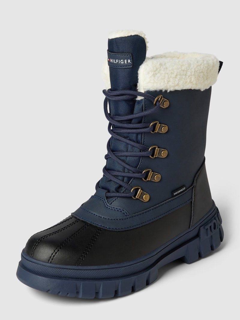 Boots mit Schnürverschluss Modell 'MICHIGAN' in marineblau