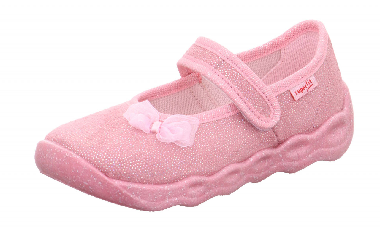 BUBBLE - Rosa/MehrfarbigHausschuh mit Klettverschluss